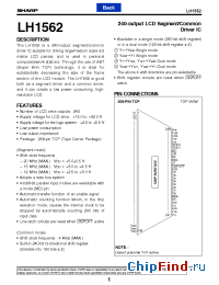 Datasheet LH1562 manufacturer SHARP