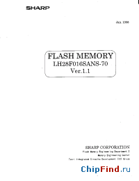 Datasheet LH28F016SANS-70 manufacturer SHARP