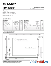 Datasheet LM10V332 manufacturer SHARP