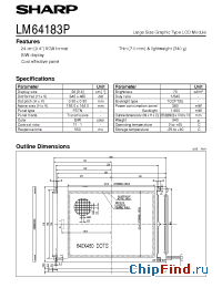 Datasheet LM64183 manufacturer SHARP