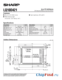 Datasheet LQ10D421 manufacturer SHARP