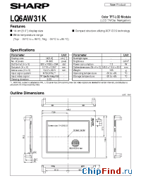 Datasheet LQ6AW31K manufacturer SHARP