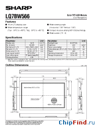 Datasheet LQ7BW566 manufacturer SHARP
