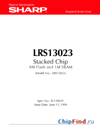 Datasheet LRS13023TP manufacturer SHARP