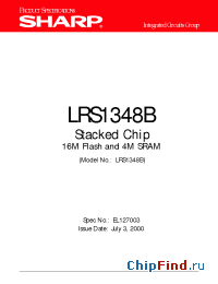 Datasheet LRS1348B manufacturer SHARP