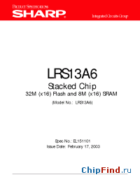 Datasheet LRS13A6 manufacturer SHARP