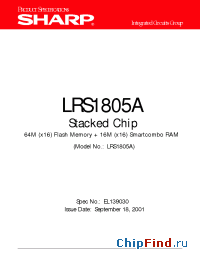 Datasheet LRS1805A manufacturer SHARP