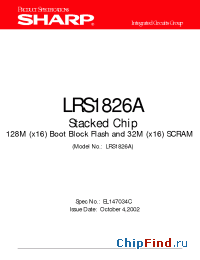 Datasheet LRS1826A manufacturer SHARP