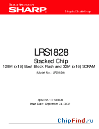 Datasheet LRS1828 manufacturer SHARP