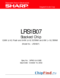 Datasheet LRS1B07 manufacturer SHARP