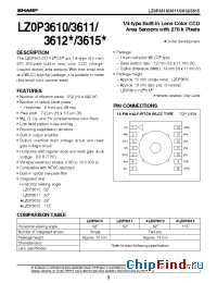 Datasheet LZ0P3610 manufacturer SHARP