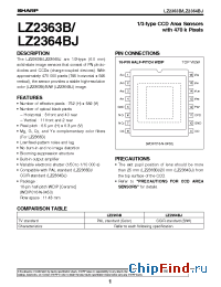 Datasheet LZ2363B manufacturer SHARP