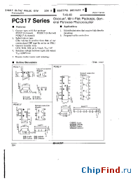 Datasheet PC317 manufacturer SHARP