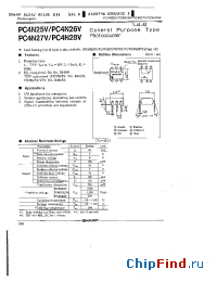 Datasheet PC4N26V manufacturer SHARP