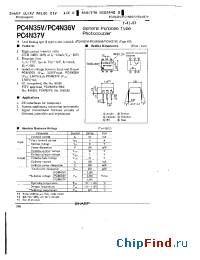 Datasheet PC4N35V manufacturer SHARP
