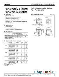 Datasheet PC703V7NSZX manufacturer SHARP