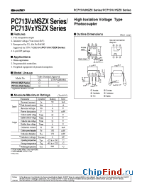 Datasheet PC713V1YSZX manufacturer SHARP