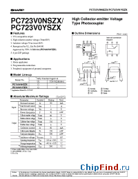 Datasheet PC723V0YSZX manufacturer SHARP