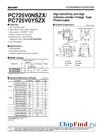 Datasheet PC725V0NSZX manufacturer SHARP