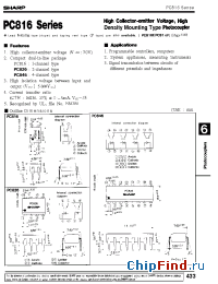 Datasheet PC816 manufacturer SHARP