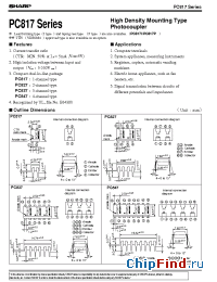 Datasheet PC817A manufacturer SHARP