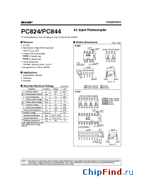 Datasheet PC824J manufacturer SHARP