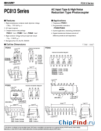 Datasheet PC843A manufacturer SHARP