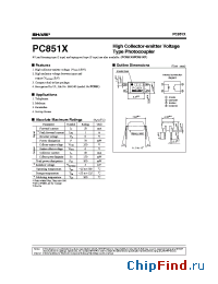 Datasheet PC851XPY manufacturer SHARP