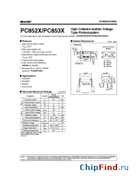 Datasheet PC853Xi manufacturer SHARP