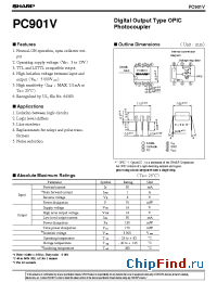 Datasheet PC901 manufacturer SHARP