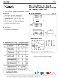 Datasheet PC928PY manufacturer SHARP