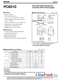 Datasheet PC9D10 manufacturer SHARP