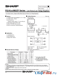 Datasheet PQ1K253M2ZP manufacturer SHARP