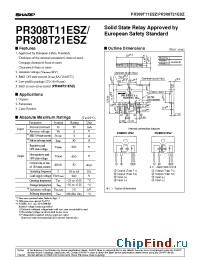 Datasheet PR308T11ESZ manufacturer SHARP