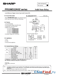 Datasheet PR33MD22NSZ manufacturer SHARP