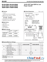 Datasheet S101D02 manufacturer SHARP