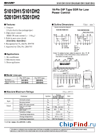 Datasheet S101DH2 manufacturer SHARP