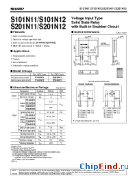 Datasheet S101N12 manufacturer SHARP