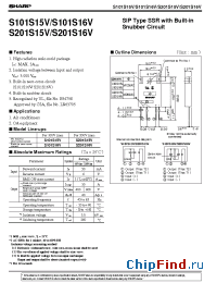 Datasheet S101S15V manufacturer SHARP