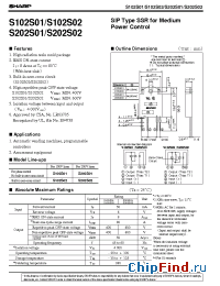Datasheet S102S02 manufacturer SHARP