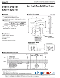 Datasheet S102T02 manufacturer SHARP