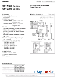 Datasheet S116S01 manufacturer SHARP