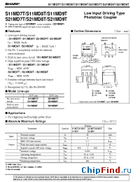 Datasheet S11MD8T manufacturer SHARP