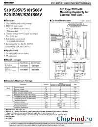 Datasheet S201S05V manufacturer SHARP