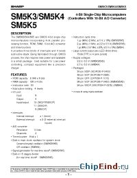 Datasheet SM5K3 manufacturer SHARP