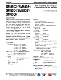 Datasheet SM8503 manufacturer SHARP