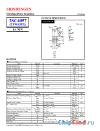 Datasheet 2SC4057 manufacturer Shindengen