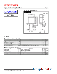 Datasheet DF20L60U manufacturer Shindengen