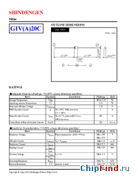 Datasheet G1VA20C manufacturer Shindengen