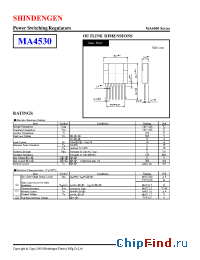 Datasheet MA4530 manufacturer Shindengen